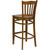 Flash Furniture XU-DGW0008BARVRT-CHY-GG Cherry Finish Beechwood Seat With Slat Back Cherry Finish Beechwood Frame Hercules Series Restaurant Bar Stool