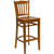 Flash Furniture XU-DGW0008BARVRT-CHY-GG Cherry Finish Beechwood Seat With Slat Back Cherry Finish Beechwood Frame Hercules Series Restaurant Bar Stool
