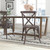 Flash Furniture X-BACK-BURDRIFT Dark Driftwood Bent X Back Elmwood Side Chair