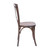 Flash Furniture X-BACK-BURDRIFT Dark Driftwood Bent X Back Elmwood Side Chair