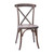 Flash Furniture X-BACK-BURDRIFT Dark Driftwood Bent X Back Elmwood Side Chair