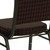 Flash Furniture NG-C01-BROWN-GV-GG Brown Patterned Fabric Gold Vein Powder Coated Frame Finish Hercules Series Stacking Banquet Chair