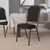 Flash Furniture NG-C01-BROWN-GV-GG Brown Patterned Fabric Gold Vein Powder Coated Frame Finish Hercules Series Stacking Banquet Chair