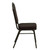 Flash Furniture NG-C01-BROWN-GV-GG Brown Patterned Fabric Gold Vein Powder Coated Frame Finish Hercules Series Stacking Banquet Chair