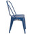 Flash Furniture ET-3534-AB-GG Distressed Metal Antique Blue Drain Holes in Seat Chair