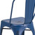 Flash Furniture ET-3534-AB-GG Distressed Metal Antique Blue Drain Holes in Seat Chair