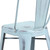 Flash Furniture ET-3534-24-DB-GG Dream Blue Galvanized Steel Drain Holes In Seat Counter Height Bar Stool
