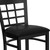 Flash Furniture XU-DG6R7BWIN-BAR-BLKV-GG Black Vinyl Seat With Window Back Steel Black Powder Coated Frame Hercules Series Restaurant Bar Stool