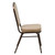 Flash Furniture FD-C01-COPPER-TN-VY-GG Tan Vinyl Upholstered Copper Vein Powder Coated Finish Hercules Series Stacking Banquet Chair