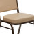 Flash Furniture FD-C01-COPPER-TN-VY-GG Tan Vinyl Upholstered Copper Vein Powder Coated Finish Hercules Series Stacking Banquet Chair