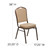 Flash Furniture FD-C01-COPPER-TN-VY-GG Tan Vinyl Upholstered Copper Vein Powder Coated Finish Hercules Series Stacking Banquet Chair