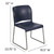 Flash Furniture RUT-238A-NY-GG Navy Metal Frame Polypropylene Seat and Back Hercules Series Reception Chair