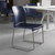 Flash Furniture RUT-238A-NY-GG Navy Metal Frame Polypropylene Seat and Back Hercules Series Reception Chair