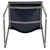 Flash Furniture RUT-238A-NY-GG Navy Metal Frame Polypropylene Seat and Back Hercules Series Reception Chair