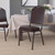 Flash Furniture FD-C01-COPPER-BRN-VY-GG Brown Vinyl Upholstered Copper Vein Powder Coated Finish Hercules Series Stacking Banquet Chair