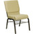 Flash Furniture XU-CH-60096-BGE-BAS-GG Beige 19" Width Gold Vein Frame Finish Hercules Series Stacking Church Chair