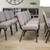 Flash Furniture FD-CH0221-4-SV-GYDOT-GG Gray 21.25" Width Steel Book Rack with Communion Cup Holder Silver Vein Frame Hercules Series Extra Wide Stacking Church Chair