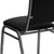 Flash Furniture NG-108-SV-BK-VYL-GG Black Vinyl Angled Seamless Back Panel Silver Vein Powder Coated Frame Finish Hercules Series Stacking Banquet Chair