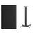Flash Furniture XU-BLKTB-3048-T2230B-GG Black Rectangular Laminate Top PVC T-Mold Edge Table