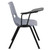 Flash Furniture RUT-EO1-GY-RTAB-GG Gray Flip-Up Right Handed Plastic Tablet Arm Seat and Back Hercules Series Ergonomic Shell Chair