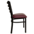 Flash Furniture XU-DG694BLAD-BURV-GG Metal Ladder Back Burgundy Vinyl Upholstered Seat Hercules Series Restaurant Chair