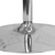 Flash Furniture CH-6-GG 23.5" Dia. Clear Glass Top Chrome Base with Protective Plastic Ring Round Table