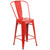 Flash Furniture CH-31320-24GB-RED-GG Red Galvanized Steel Counter Height Bar Stool