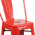 Flash Furniture CH-31320-24GB-RED-GG Red Galvanized Steel Counter Height Bar Stool