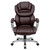 Flash Furniture GO-901-BN-GG Brown Bonded Leather Padded Arms High Back Design Executive Swivel Office Chair