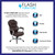 Flash Furniture GO-901-BN-GG Brown Bonded Leather Padded Arms High Back Design Executive Swivel Office Chair