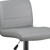 Flash Furniture DS-8101B-GY-GG Gray Vinyl with Contemporary Style Chrome Base Swivel Bar Stool