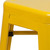Flash Furniture CH-31320-24-YL-GG Yellow Galvanized Steel Counter Height Backless Bar Stool