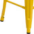 Flash Furniture CH-31320-24-YL-GG Yellow Galvanized Steel Counter Height Backless Bar Stool