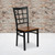Flash Furniture XU-DG6Q3BWIN-CHYW-GG Metal Window Pane Back .62" Thick Cherry Finish Plywood Seat Hercules Series Restaurant Chair