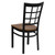Flash Furniture XU-DG6Q3BWIN-CHYW-GG Metal Window Pane Back .62" Thick Cherry Finish Plywood Seat Hercules Series Restaurant Chair