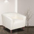 Flash Furniture 111-1-WH-GG White LeatherSoft Upholstery Seat and Back Hercules Imperial Series Reception Chair