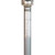 Flash Furniture NAN-HSS-AGH-SL-GG Silver Portable Stainless Steel Frame Outdoor Patio Heater - 40,000 BTU