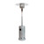 Flash Furniture NAN-HSS-AGH-SL-GG Silver Portable Stainless Steel Frame Outdoor Patio Heater - 40,000 BTU
