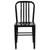 Flash Furniture CH-61200-18-BK-GG Vertical Slat Back For Indoor/Outdoor Commercial and Residential Use Black Chair