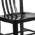 Flash Furniture CH-61200-18-BK-GG Vertical Slat Back For Indoor/Outdoor Commercial and Residential Use Black Chair