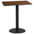 Flash Furniture XU-WALTB-3042-TR24B-GG Walnut Laminate Rectangular Top PVC T-Mold Edge Table