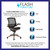 Flash Furniture BL-8801X-GG Black Padded Arms Heavy Duty Melrose Fold Nylon Base Executive Swivel Chair