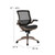 Flash Furniture BL-8801X-GG Black Padded Arms Heavy Duty Melrose Fold Nylon Base Executive Swivel Chair