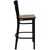 Flash Furniture XU-6F8BXBK-BAR-CHYW-GG Cherry Finish Seat Steel Black Powder Coated Frame Hercules Series Restaurant Bar Stool