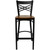 Flash Furniture XU-6F8BXBK-BAR-CHYW-GG Cherry Finish Seat Steel Black Powder Coated Frame Hercules Series Restaurant Bar Stool