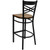 Flash Furniture XU-6F8BXBK-BAR-CHYW-GG Cherry Finish Seat Steel Black Powder Coated Frame Hercules Series Restaurant Bar Stool