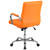 Flash Furniture GO-2240-ORG-GG Orange Vinyl Padded Arms Mid Back Design Executive Swivel Office Chair