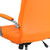 Flash Furniture GO-2240-ORG-GG Orange Vinyl Padded Arms Mid Back Design Executive Swivel Office Chair