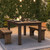 Flash Furniture XA-F-60X38-GG 60" W x 38" D Solid Pine Rustic Stained Finish Rectangular Farm Dining Table