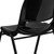 Flash Furniture RUT-EO1-BK-GG Black Metal Frame Vented Back Hercules Series Ergonomic Shell Stacking Chair